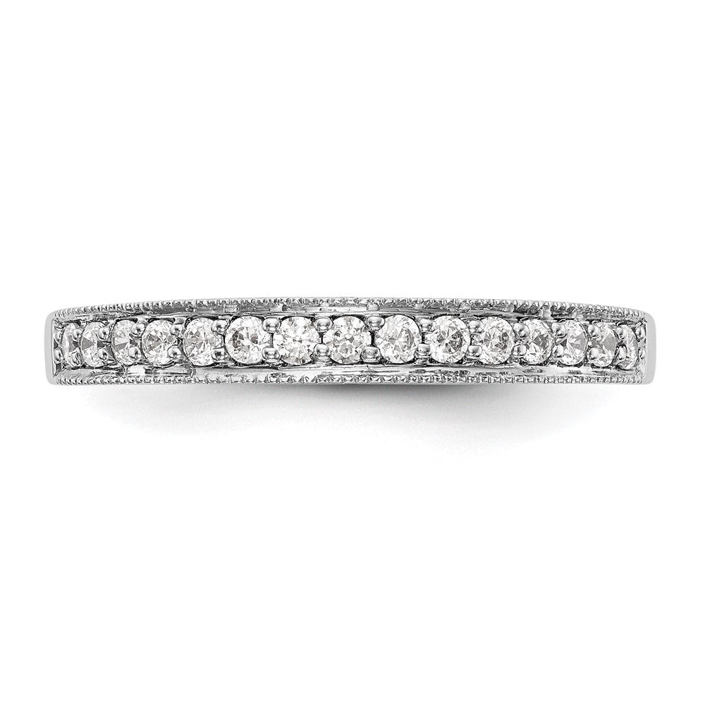 14k White Gold 1/5 Ct. Lab Grown Diamond VS/SI+ G+ Complete Band