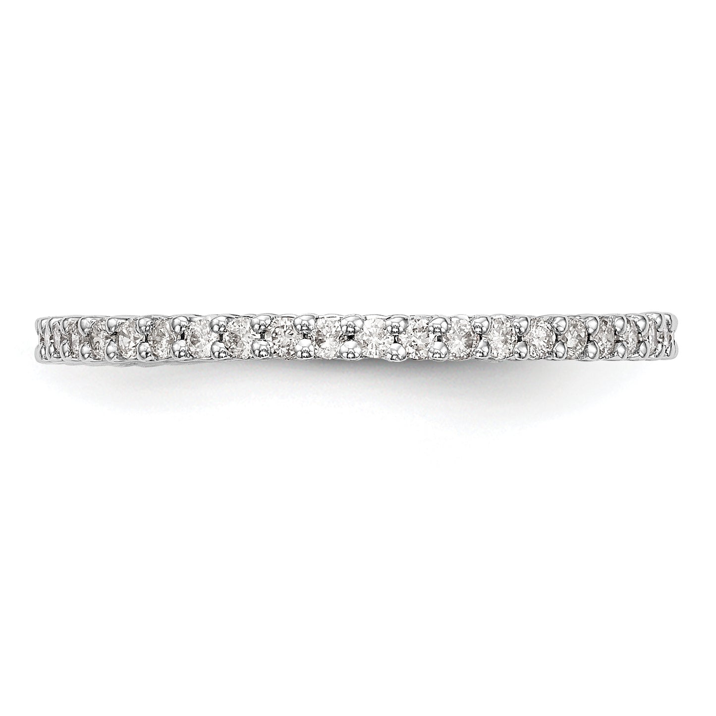 14K White Gold Lab Grown VS/SI+ G+ Diamond Band Ring