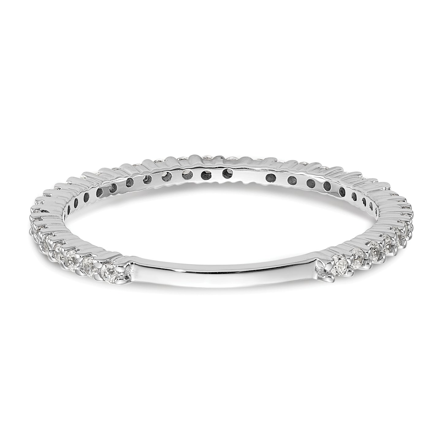 14K White Gold Lab Grown VS/SI+ G+ Diamond Band Ring