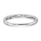 14k White Gold 3/8 Ct. Lab Grown Diamond VS/SI+ G+ Band Ring