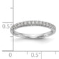 14k White Gold 3/8 Ct. Lab Grown Diamond VS/SI+ G+ Band Ring