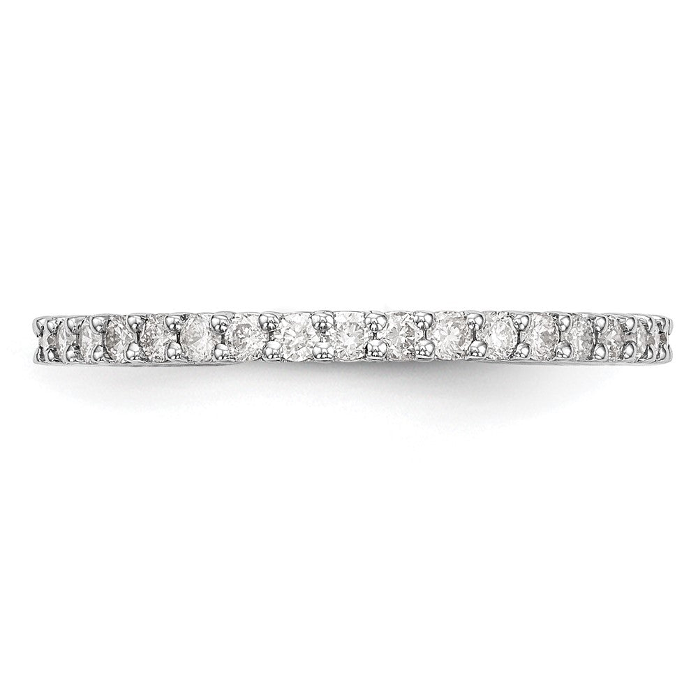 14k White Gold 3/8 Ct. Lab Grown Diamond VS/SI+ G+ Complete Band