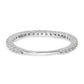 14k White Gold 3/8 Ct. Lab Grown Diamond VS/SI+ G+ Band Ring