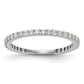 14k White Gold 3/8 Ct. Lab Grown Diamond VS/SI+ G+ Complete Band