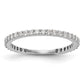 14k White Gold 3/8 Ct. Lab Grown Diamond VS/SI+ G+ Band Ring