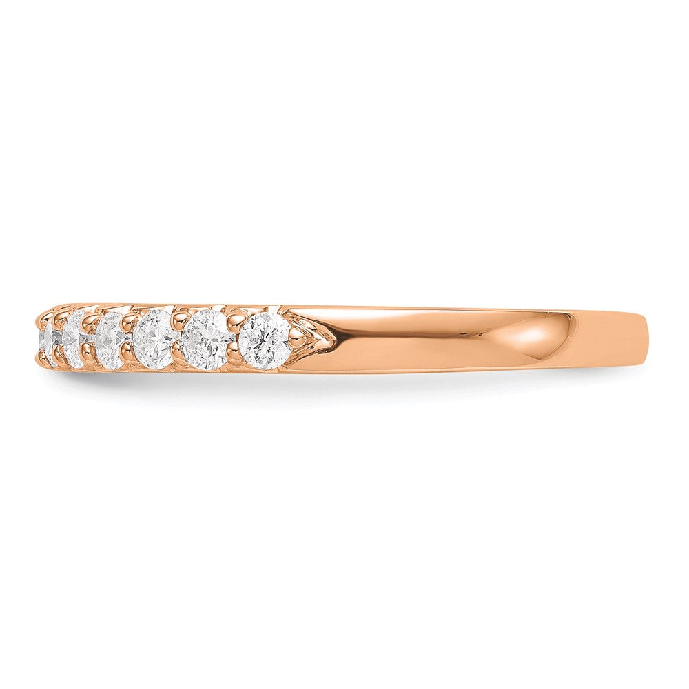 14k Rose Gold 1/3 Ct. Lab Grown Diamond VS/SI+ G+ Complete Band