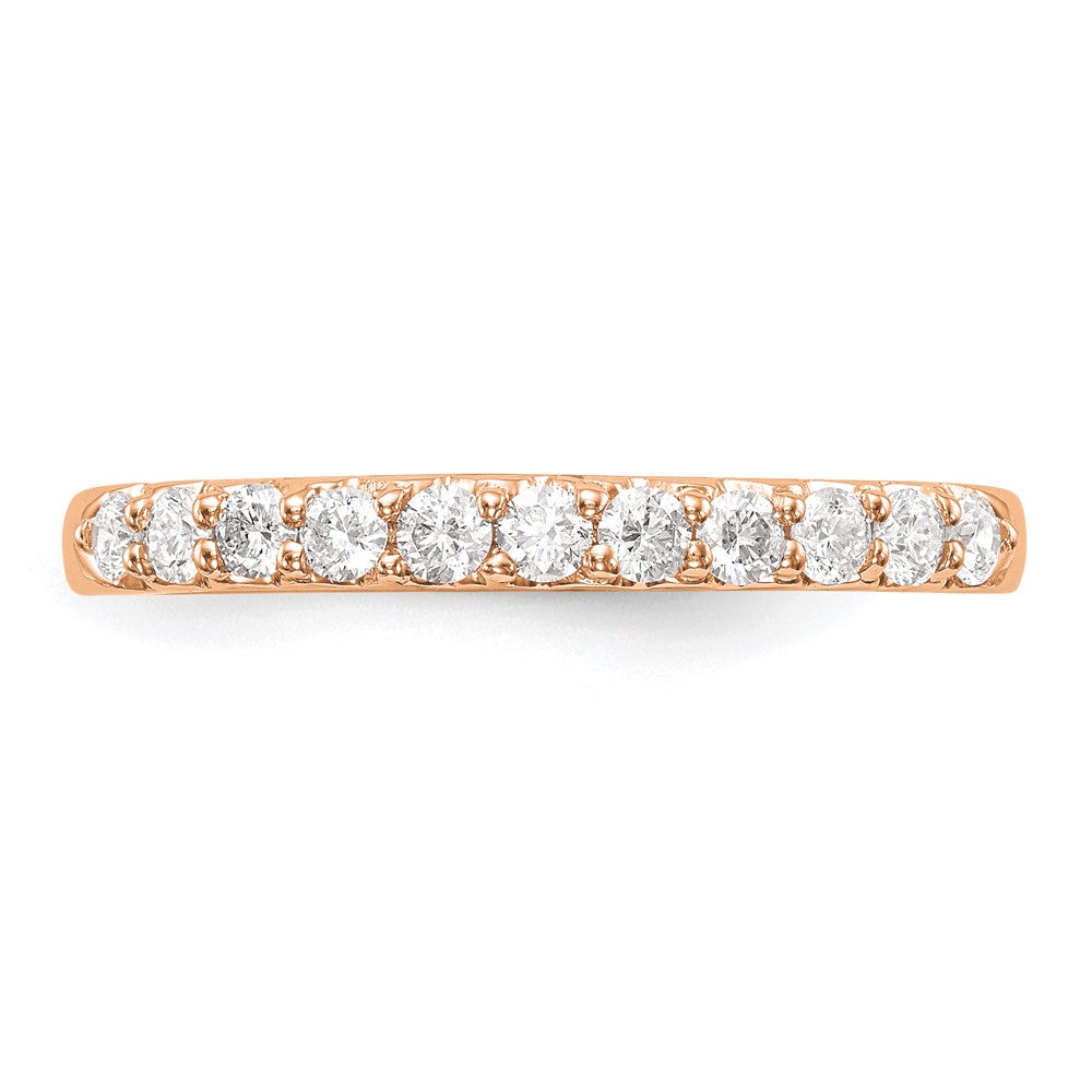 14k Rose Gold 1/3 Ct. Lab Grown Diamond VS/SI+ G+ Complete Band