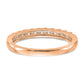 14k Rose Gold 1/3 Ct. Lab Grown Diamond VS/SI+ G+ Complete Band