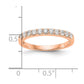 14k Rose Gold 1/3 Ct. Lab Grown Diamond VS/SI+ G+ Complete Band