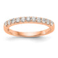 14k Rose Gold 1/3 Ct. Lab Grown Diamond VS/SI+ G+ Complete Band