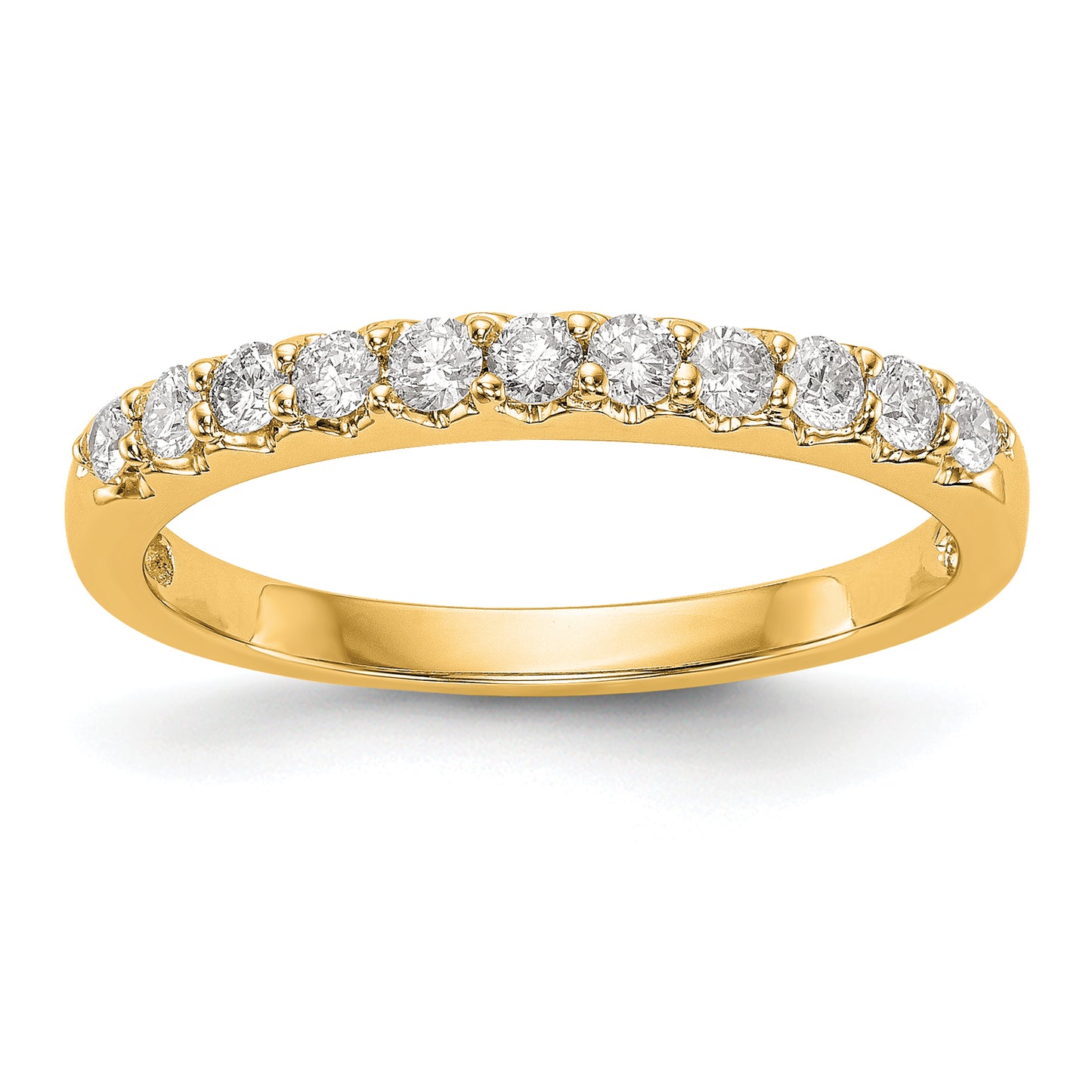 14k Yellow Gold 1/3 Ct. Lab Grown Diamond VS/SI+ G+ Band Ring