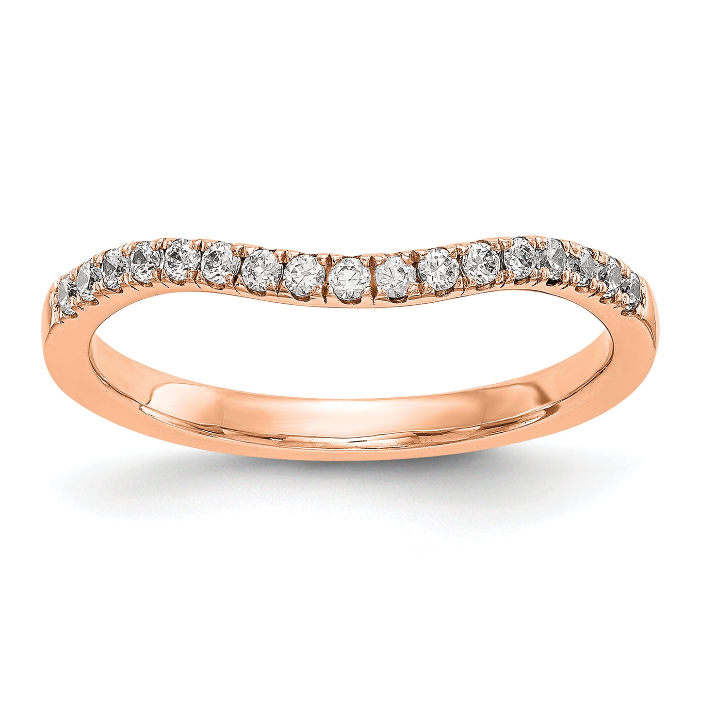 14K Rose Gold Lab Grown Diamond VS/SI+ G+ Band Ring