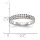 14k White Gold 3/8 Ct. Lab Grown Diamond VS/SI+ G+ Complete Double Row Band