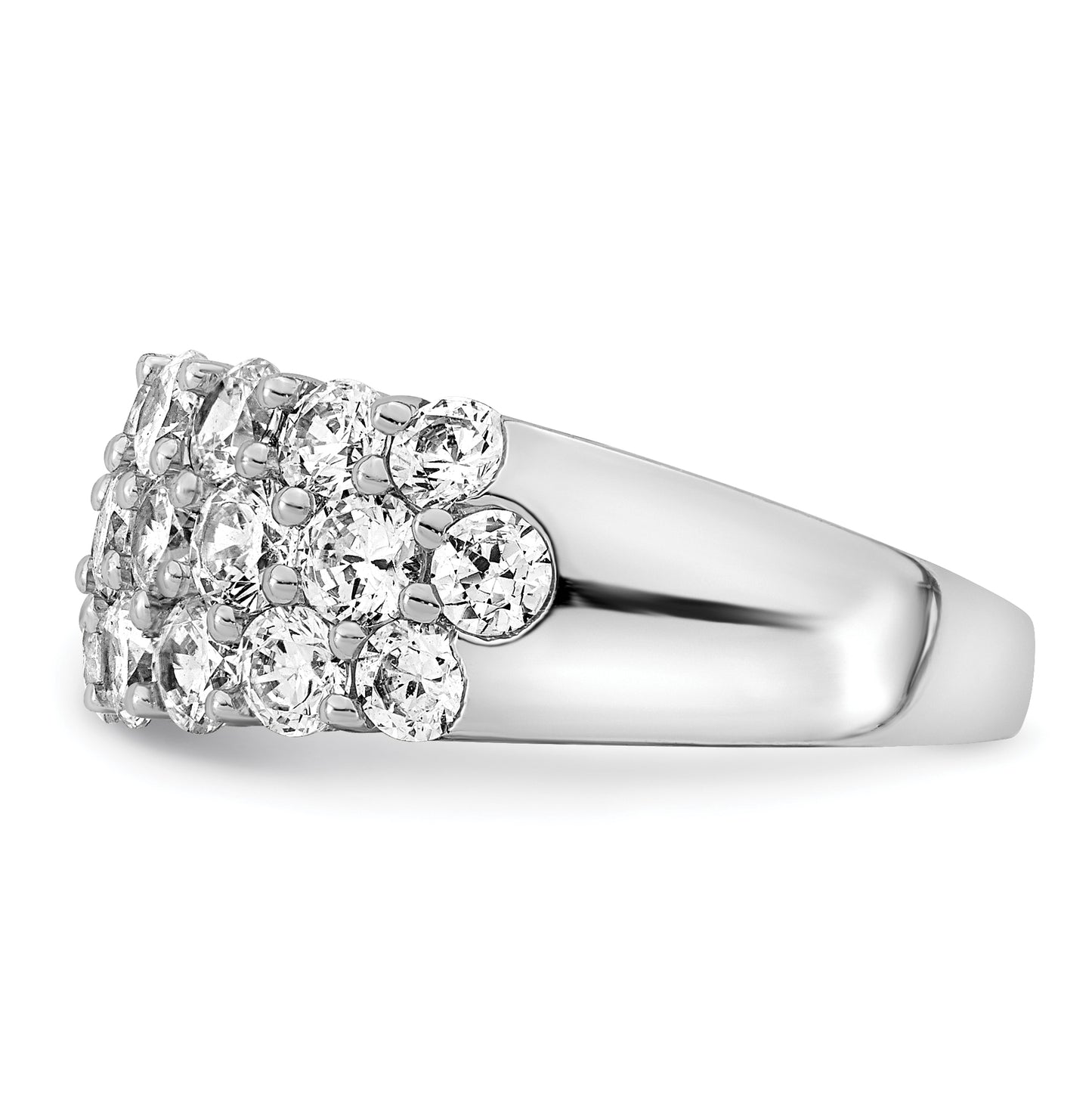 14k White Gold 2 1/2 Ct. Lab Grown Diamond VS/SI Fashion Band Ring