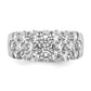 14k White Gold 2 1/2 Ct. Lab Grown Diamond VS/SI Fashion Band Ring