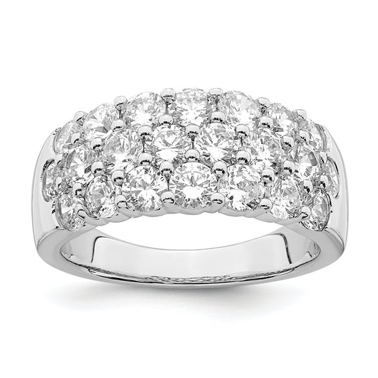 14k White Gold 2 1/2 Ct. Lab Grown Diamond VS/SI Fashion Band Ring