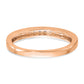 14k Rose Gold 1/6 Ct. Lab Grown Diamond VS/SI+ G+ Wedding Band Ring