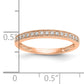 14k Rose Gold 1/6 Ct. Lab Grown Diamond VS/SI+ G+ Wedding Band Ring