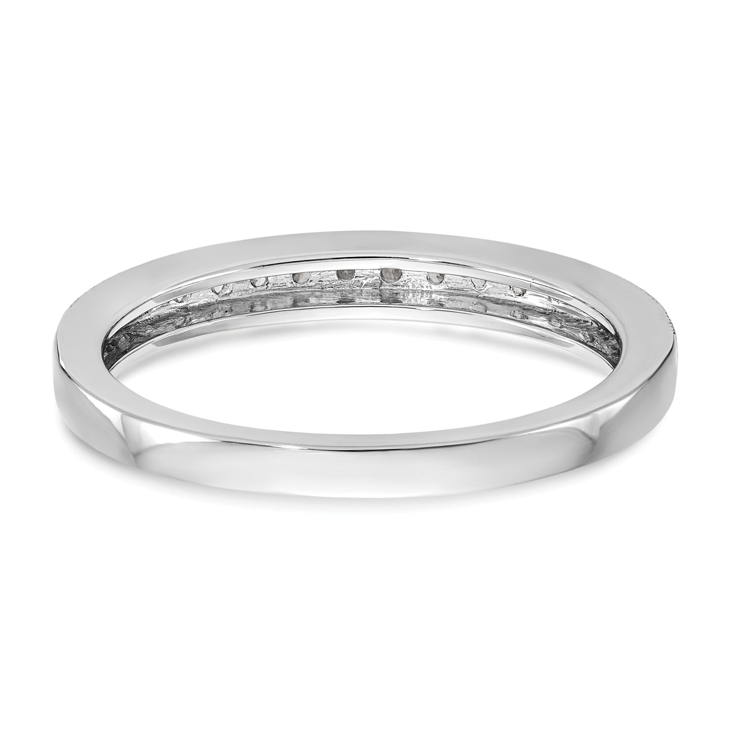 14k White Gold 1/6 Ct. Lab Grown Diamond VS/SI+ G+ Wedding Band Ring