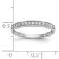 14k White Gold 1/6 Ct. Lab Grown Diamond VS/SI+ G+ Wedding Band Ring