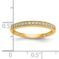 14k Yellow Gold 1/6 Ct. Lab Grown Diamond VS/SI+ G+ Wedding Band Ring