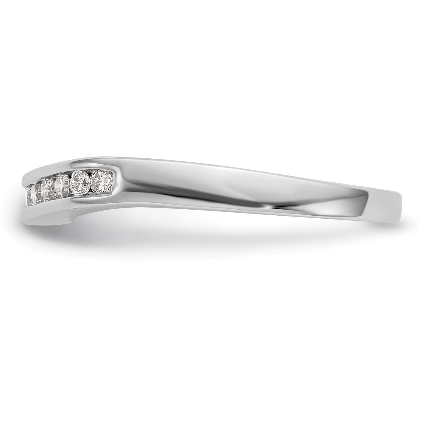 14k White Gold 1/5 Ct. Lab Grown Diamond VS/SI+ G+ Fashion Band Ring