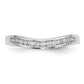 14k White Gold 1/5 Ct. Lab Grown Diamond VS/SI+ G+ Complete Fashion Band