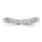 14k White Gold 1/5 Ct. Lab Grown Diamond VS/SI+ G+ Fashion Band Ring