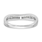 14k White Gold 1/5 Ct. Lab Grown Diamond VS/SI+ G+ Complete Fashion Band