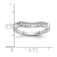 14k White Gold 1/5 Ct. Lab Grown Diamond VS/SI+ G+ Complete Fashion Band