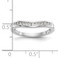 14k White Gold 1/5 Ct. Lab Grown Diamond VS/SI+ G+ Fashion Band Ring