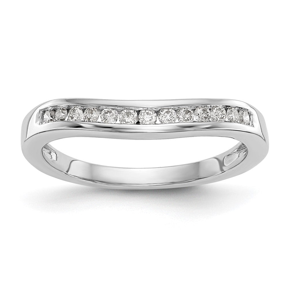 14k White Gold 1/5 Ct. Lab Grown Diamond VS/SI+ G+ Complete Fashion Band