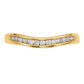 14k Yellow Gold 1/5 Ct. Lab Grown Diamond VS/SI+ G+ Fashion Band Ring