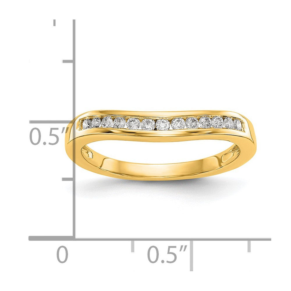 14k Yellow Gold 1/5 Ct. Lab Grown Diamond VS/SI+ G+ Complete Fashion Band