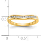 14k Yellow Gold 1/5 Ct. Lab Grown Diamond VS/SI+ G+ Fashion Band Ring