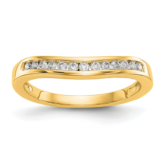 14k Yellow Gold 1/5 Ct. Lab Grown Diamond VS/SI+ G+ Fashion Band Ring