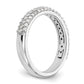 14k White Gold 1/2 Ct. Lab Grown Diamond VS/SI+ G+ Micro Pav Band Ring