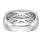 14k White Gold 1 5/8 Ct. Lab Grown Diamond VS/SI+ G+ Pav Fashion Band Ring