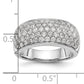 14k White Gold 1 5/8 Ct. Lab Grown Diamond VS/SI+ G+ Pav Fashion Band Ring