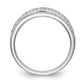 14k White Gold 1 Ct. Lab Grown Diamond VS/SI+ G+ Complete Fashion Band