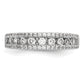 14k White Gold 1 Ct. Lab Grown Diamond VS/SI+ G+ Fashion Band Ring