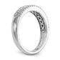 14k White Gold 1 Ct. Lab Grown Diamond VS/SI+ G+ Complete Fashion Band