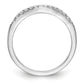 14k White Gold 1/3 Ct. Lab Grown Diamond VS/SI+ G+ Set of Two Curved Wedding Band Rings