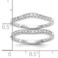 14k White Gold 1/3 Ct. Lab Grown Diamond VS/SI+ G+ Set of Two Curved Wedding Band Rings