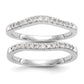 14k White Gold 1/3 Ct. Lab Grown Diamond VS/SI+ G+ Set of Two Curved Wedding Band Rings