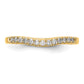 14k Yellow Gold 1/3 Ct. Lab Grown Diamond VS/SI+ G+ Complete Set of Two Curved Wedding Bands