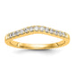 14k Yellow Gold 1/3 Ct. Lab Grown Diamond VS/SI+ G+ Complete Set of Two Curved Wedding Bands