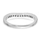 14k White Gold 5/8 Ct. Lab Grown Diamond VS/SI+ G+ Set of Two Curved Wedding Band Rings