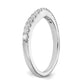 14k White Gold 5/8 Ct. Lab Grown Diamond VS/SI+ G+ Set of Two Curved Wedding Band Rings