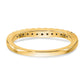 14k Yellow Gold 5/8 Ct. Lab Grown Diamond VS/SI+ G+ Complete Set of Two Curved Wedding Bands